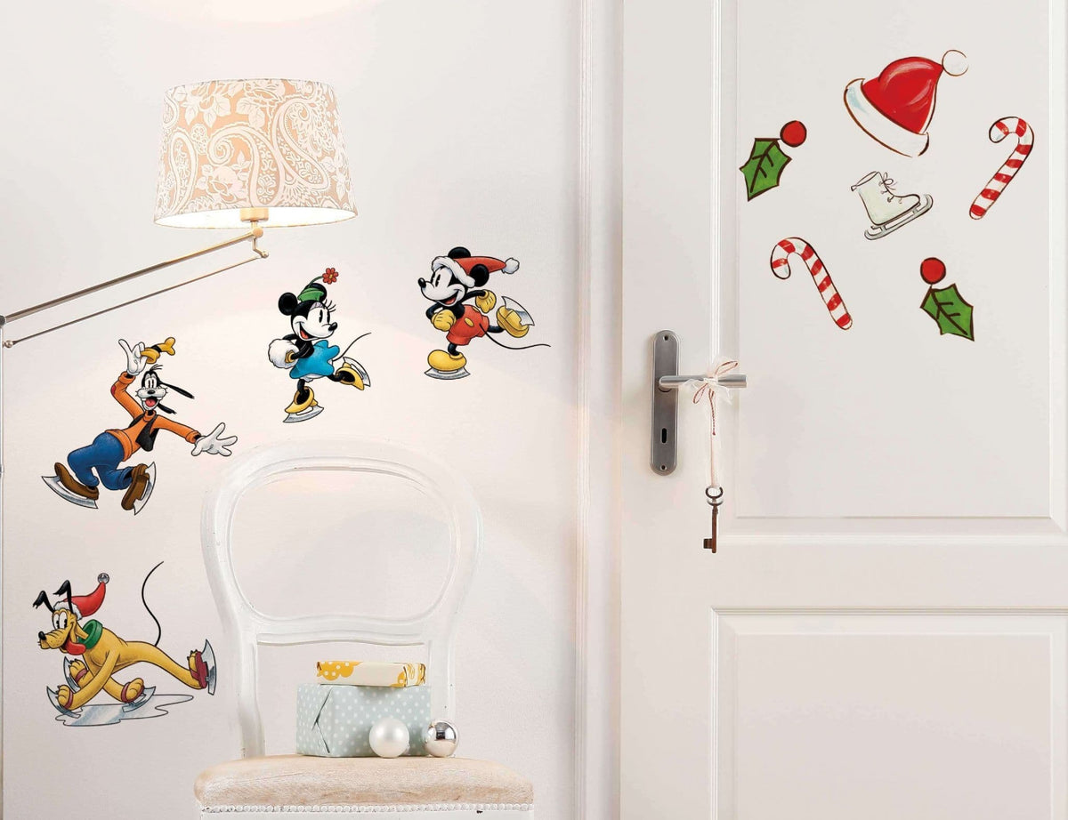 Mickey and Minnie Mouse Ice Slide Wall Stickers Disney