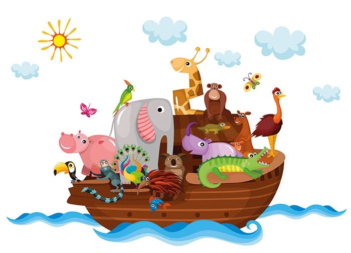 Noahs Ark Cartoon Animals Photo Wallpaper Nice Wall