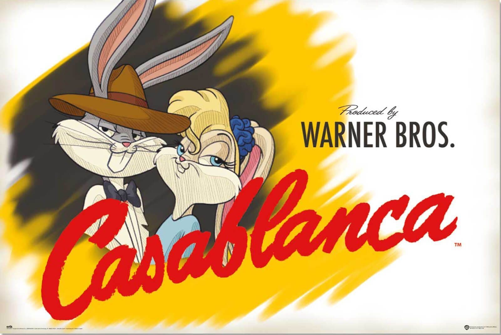 Warner Bros Casablanca Bugs Bunny Poster