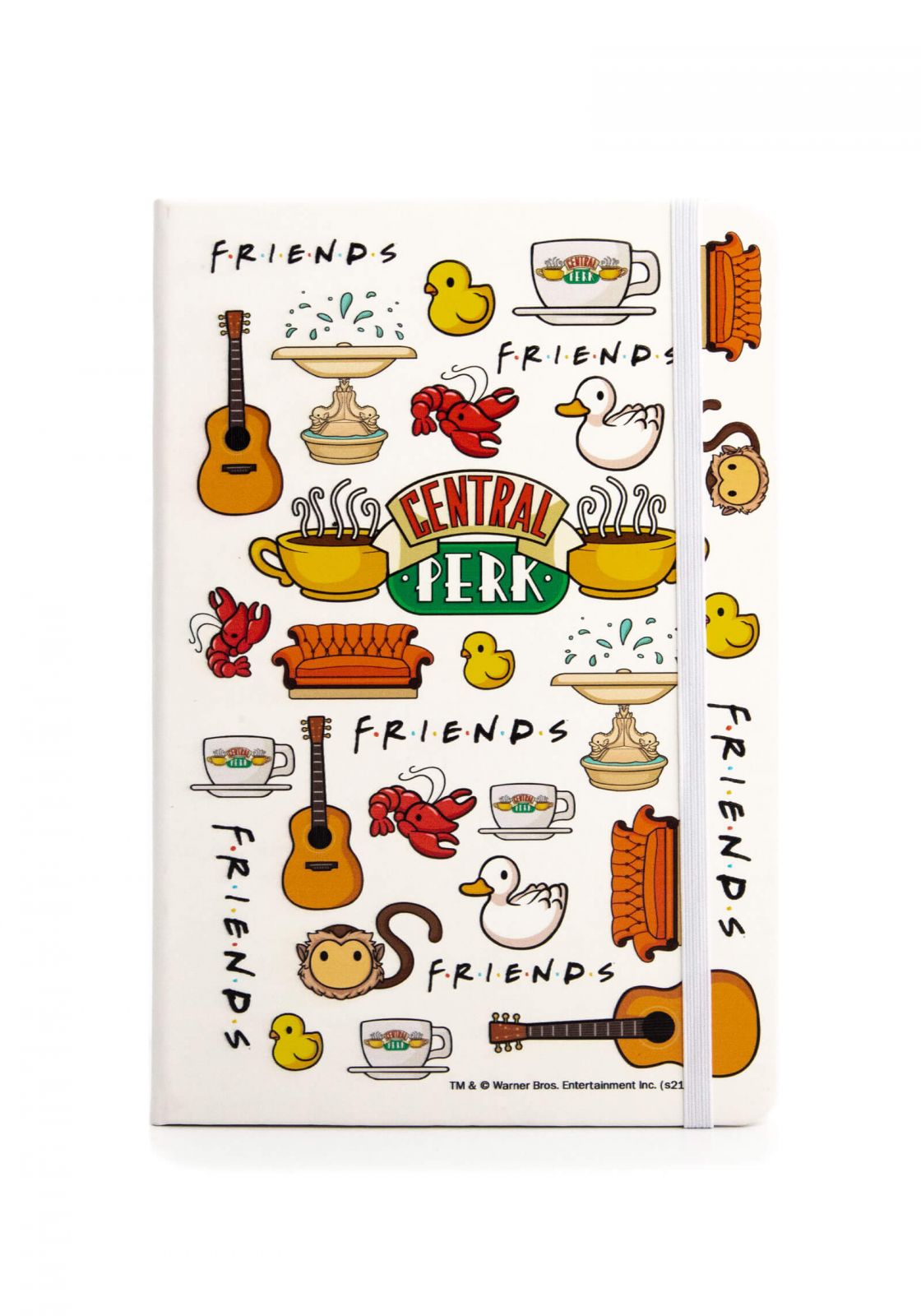 Central Perk Friends White Diary Film Gifts Hardcover A5 Lined Notebook