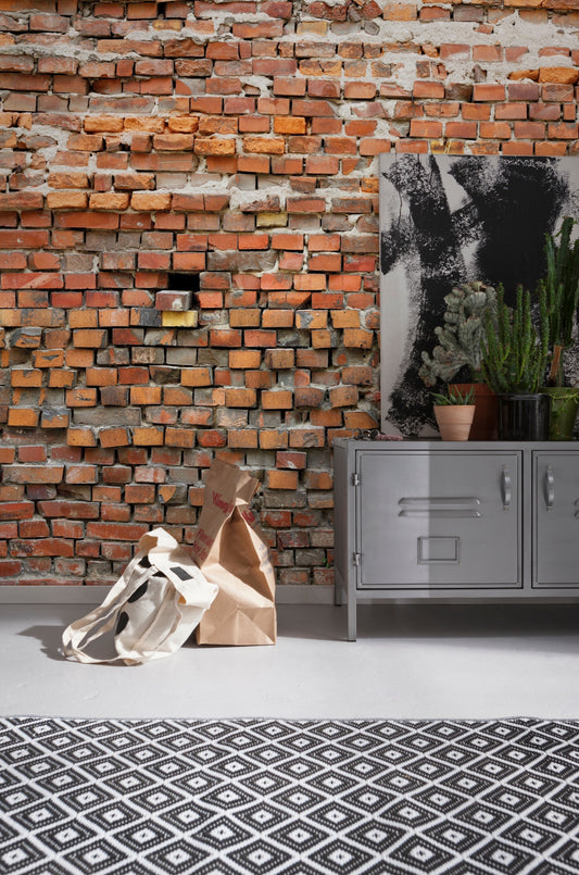 Red Brick Wall Non-Woven Wall Mural