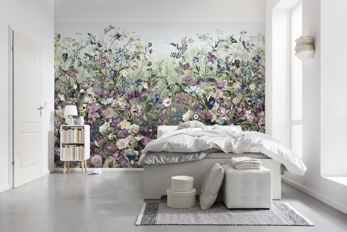 Botanical Design Flowers and Plants Floral Non-Woven Wall Mural (W x H) 368cm x 248cm (144" x 98")