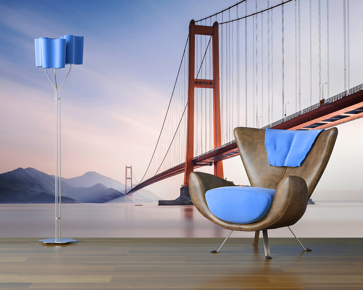 Xihou Bridge Living Room Giant Non-Woven Wallpaper Mural 366 cm x 254 cm (141" x 100")