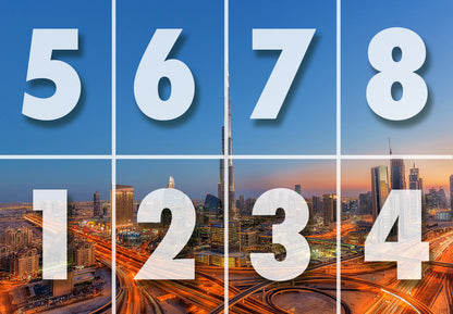 Burj Khalifah City of Dubai Giant Non-Woven Wallpaper Mural 366 cm x 254 cm (141" x 100")