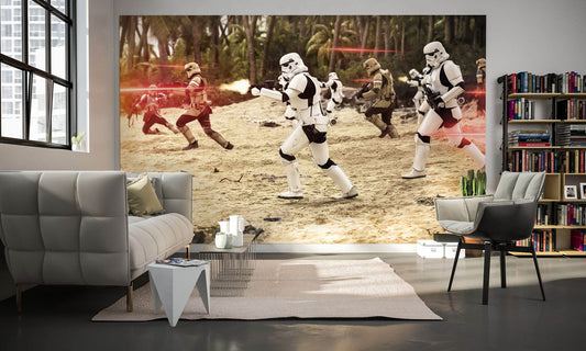 Star Wars Imperial Strike Stormtroopers Movie Non-Woven Wall Mural 400 cm x 250 cm | 157" x 98"
