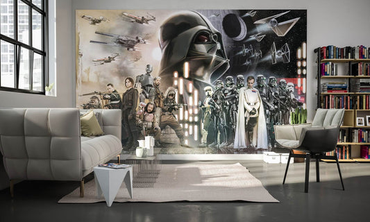 Star Wars Collage All Characters Movie Non-Woven Wall Mural 400 cm x 250 cm | 157" x 98"