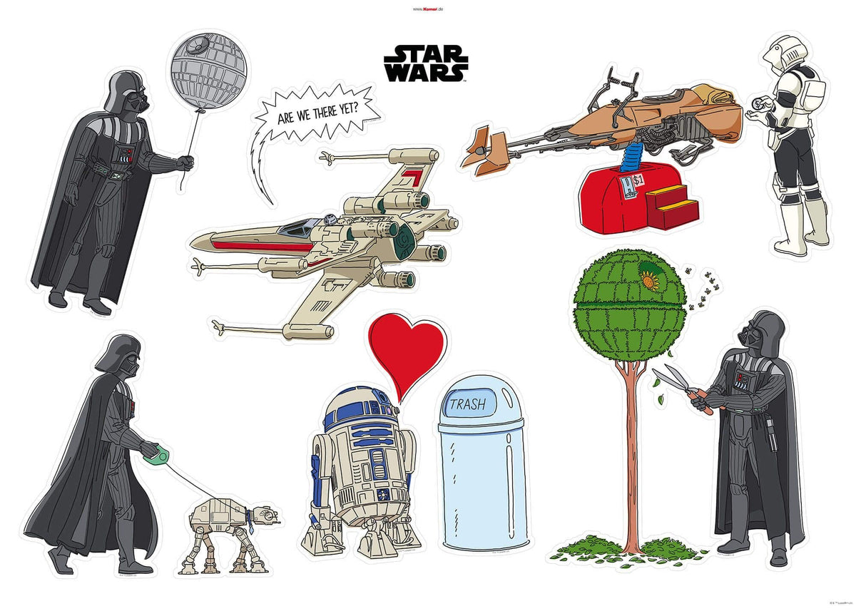 Star Wars Starships Dart Vader Wall Stickers Star Wars
