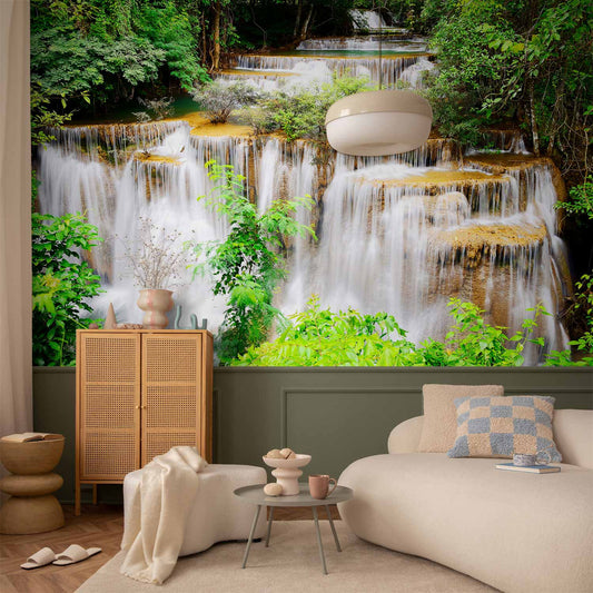 Waterfall in the Jungle Non-woven Photo Wallpaper 10110903-46