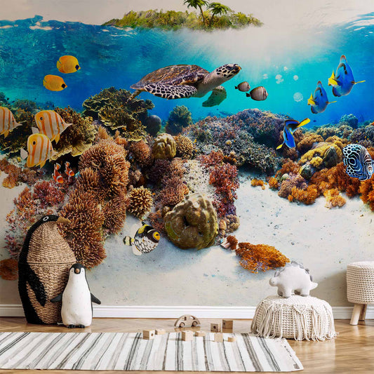 Underwater Life Children s Bedroom Non-woven Photo Wallpaper 10110903-48