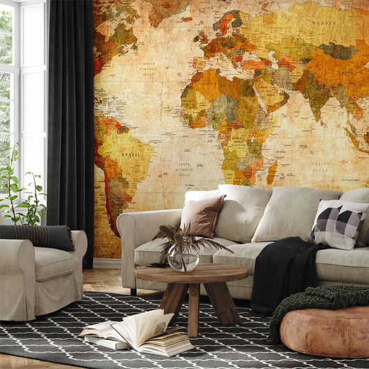 Ancient Map of The World Non-woven Photo Wallpaper 10110904-30