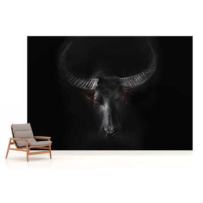 Wild Black Animal Non-woven Photo Wallpaper (W x H) 312 cm x 219 cm (123" x 86")