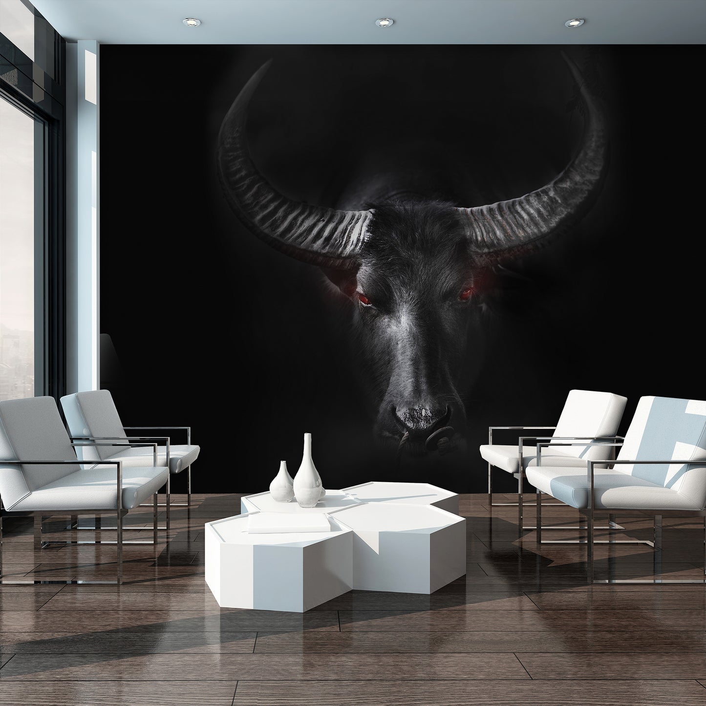 Wild Animal Black Animal Non-woven Photo Wallpaper (W x H) 312 cm x 219 cm (123" x 86")