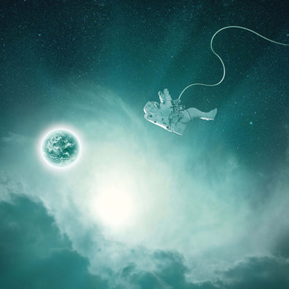 Space Walk Teen Cosmos Astronomy Non-woven Photo Wallpaper (W x H) 312 cm x 219 cm (123" x 86")