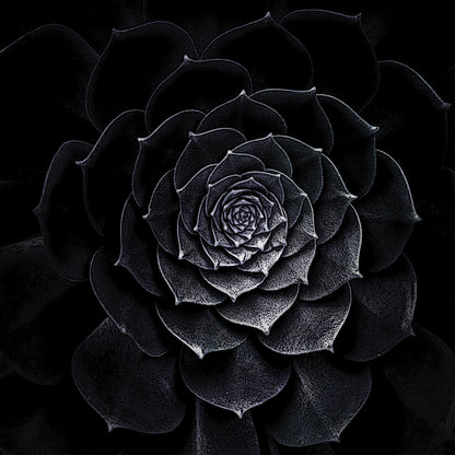 Black Flower Floral Non-woven Photo Wallpaper (W x H) 312 cm x 219 cm (123" x 86")