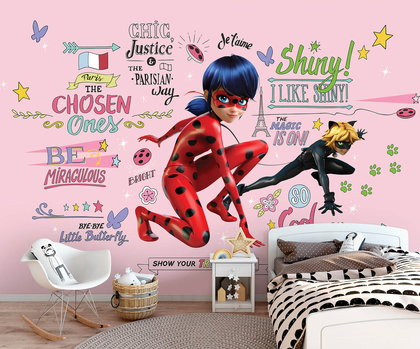 Marinette Tales of Ladybug and Cat Noir Children Non-woven Photo Wallpaper Size Selection