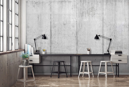 Grey Concrete Imitation Stone Non-woven Photo Wallpaper (W x H) 416 cm x 254 cm (164" x 100")