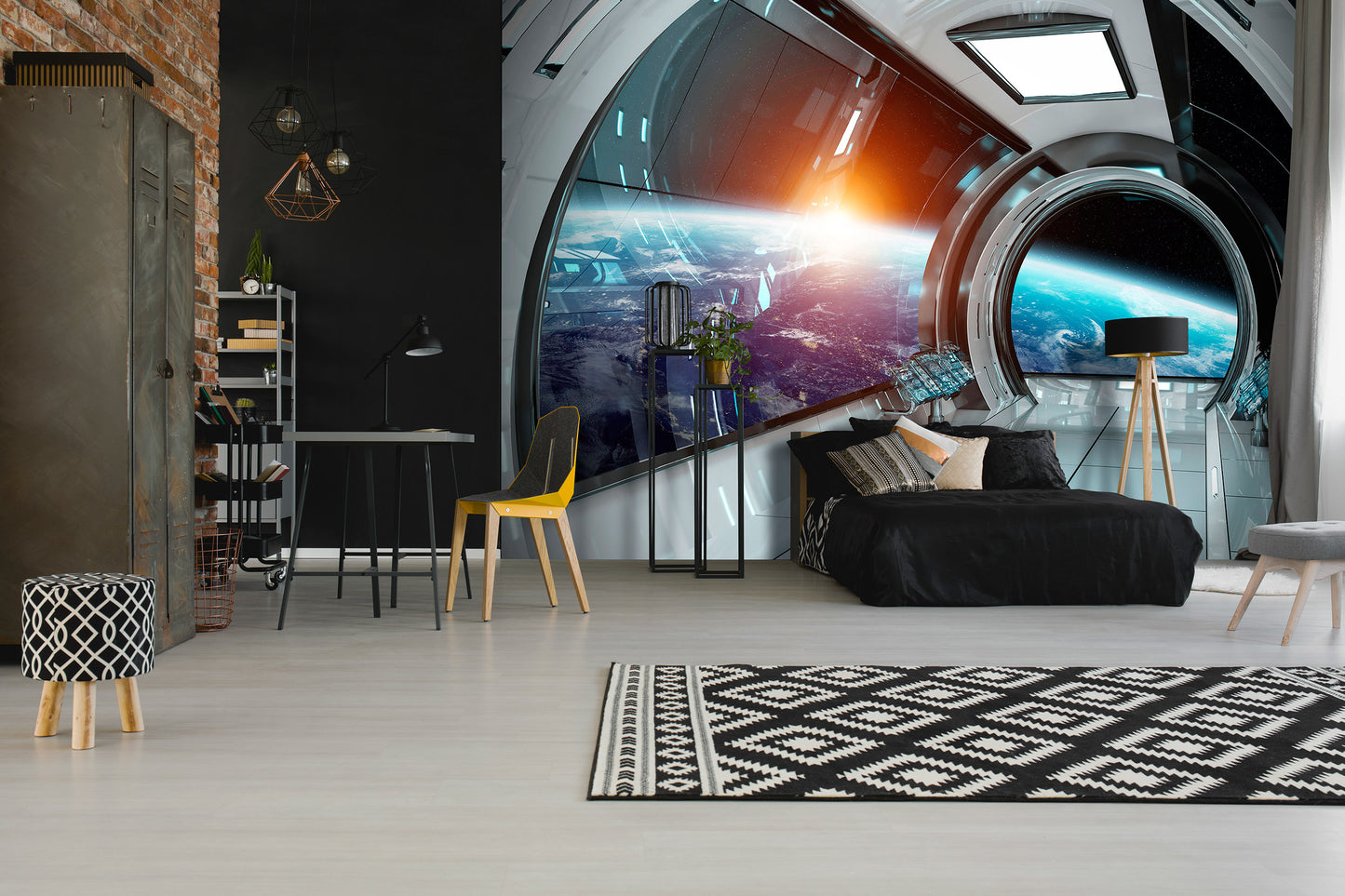 Space Exploration Spaceship Cosmos Astronomy Non-woven Photo Wallpaper (W x H) 312 cm x 219 cm (123" x 86")