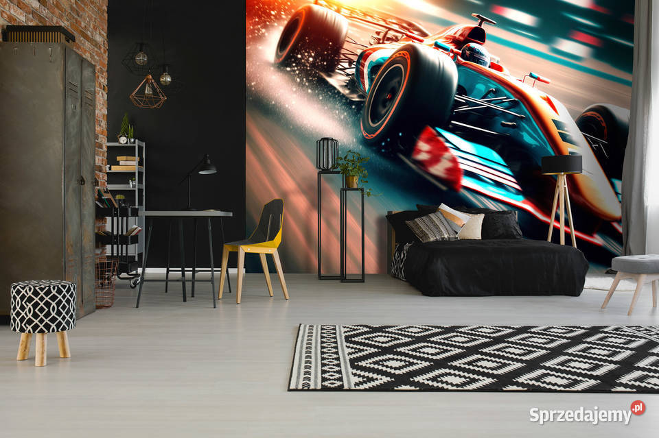 Formel 1 bolid Cars & Transport Non-woven Photo Wallpaper (W x H) 312 cm x 219 cm (123" x 86")