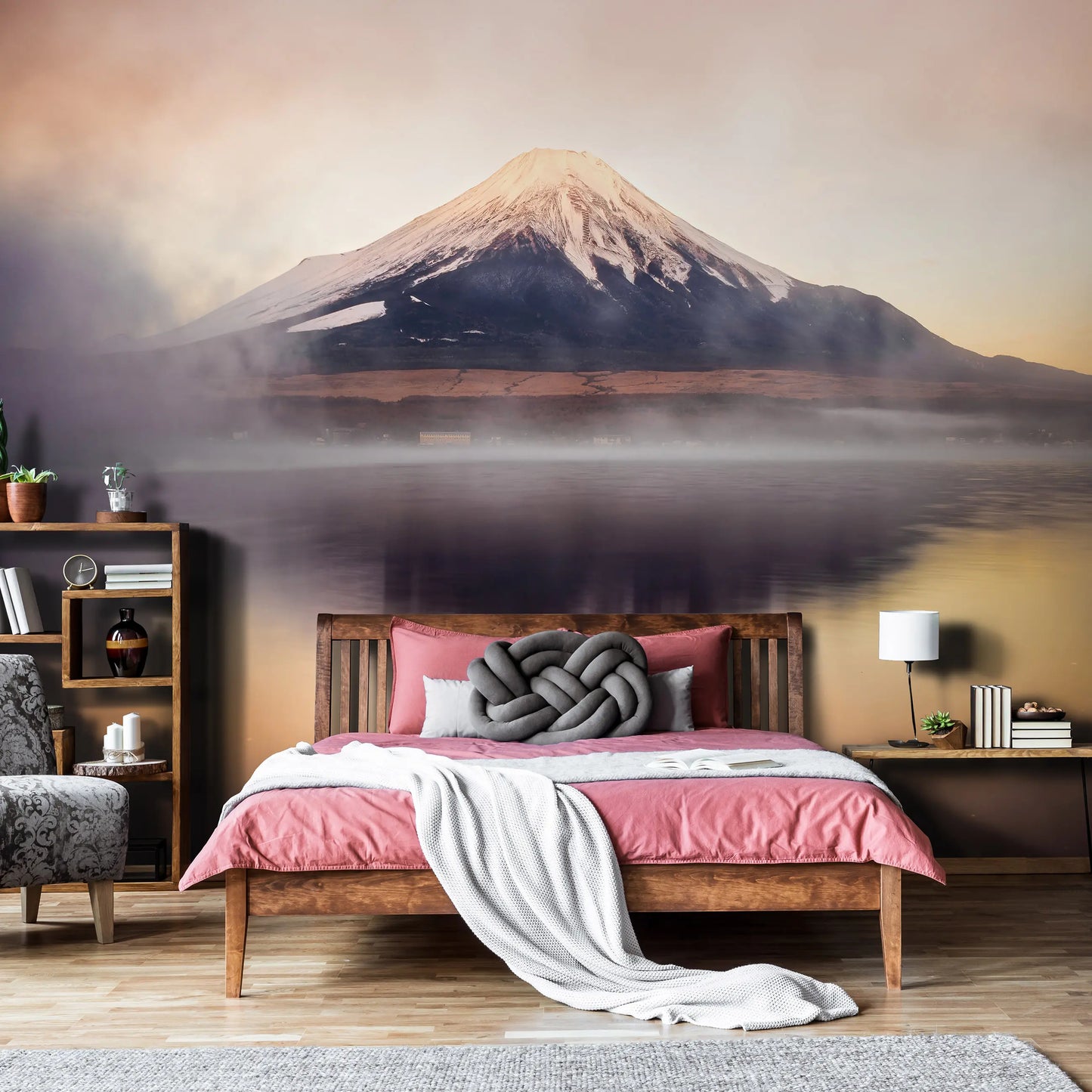 Mountain Living Room Non-woven Photo Wallpaper (W x H) 312 cm x 219 cm (123" x 86")
