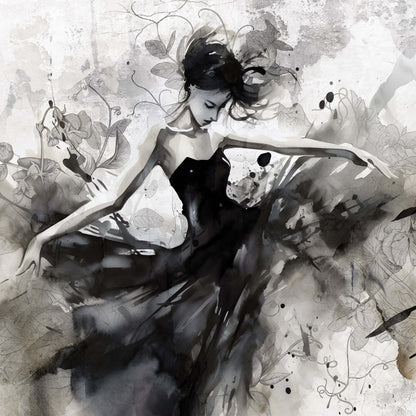 Ballet Dancer Ballerina Non-woven Photo Wallpaper (W x H) 312 cm x 219 cm (123" x 86")