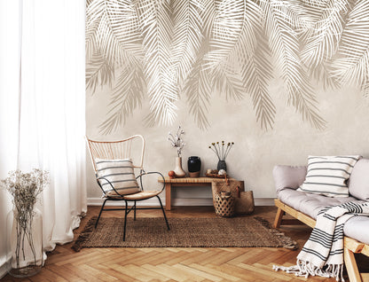 Botanical Design Dining and Living Room Non-woven Photo Wallpaper (W x H) 312 cm x 219 cm (123" x 86")