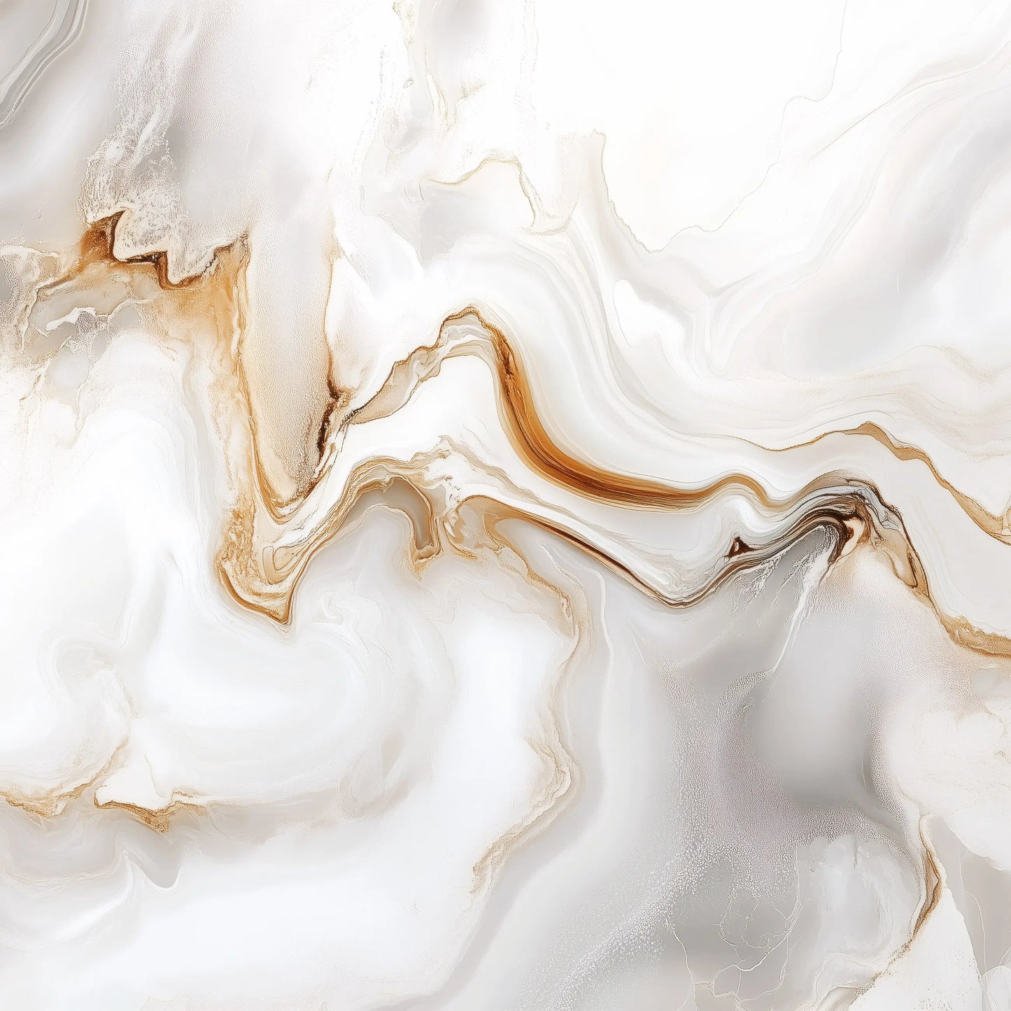 Marble Gold and White Living Room Non-woven Photo Wallpaper (W x H) 312 cm x 219 cm (123" x 86")