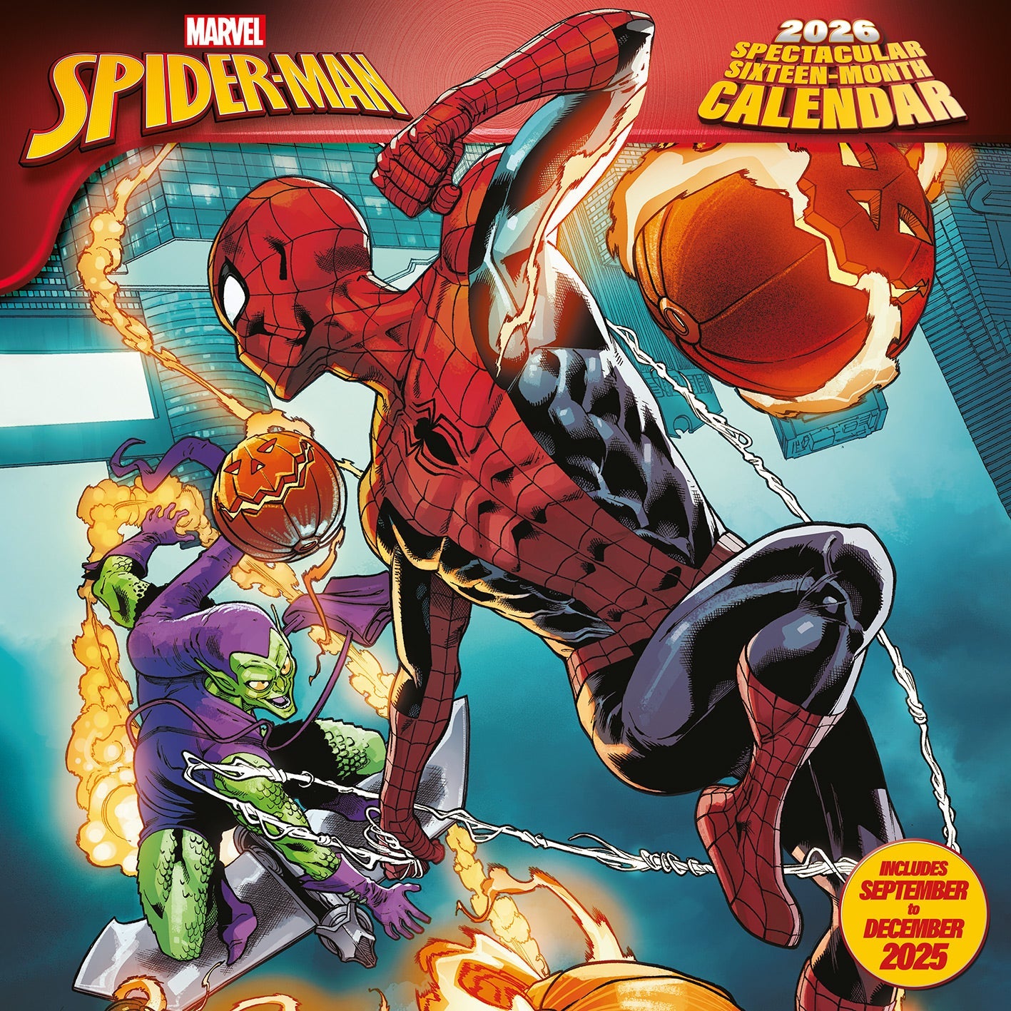 Spider-Man ANIMATED 2026 SQUARE Calendar Marvel