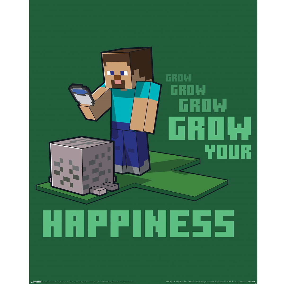 Minecraft Grow Your Hapiness Poster Minecraft