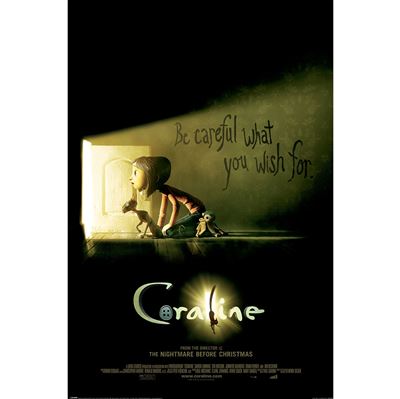 Coraline Be Carefull Poster Coraline