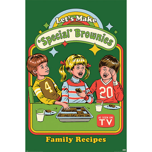 Steven Rhodes Lets Make Special Brownies Poster 