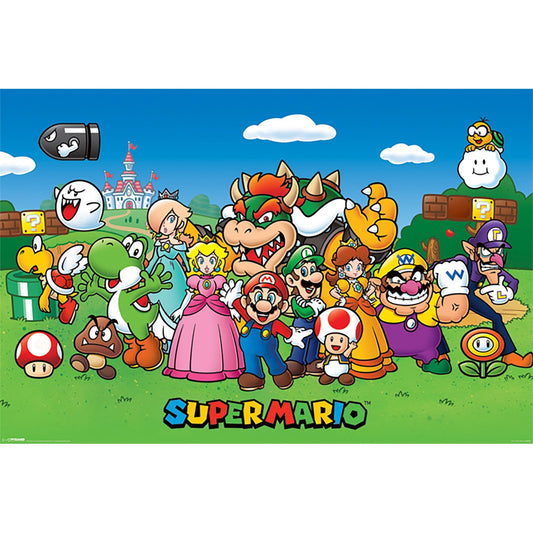 Super Mario Characters Poster Super Mario Bross