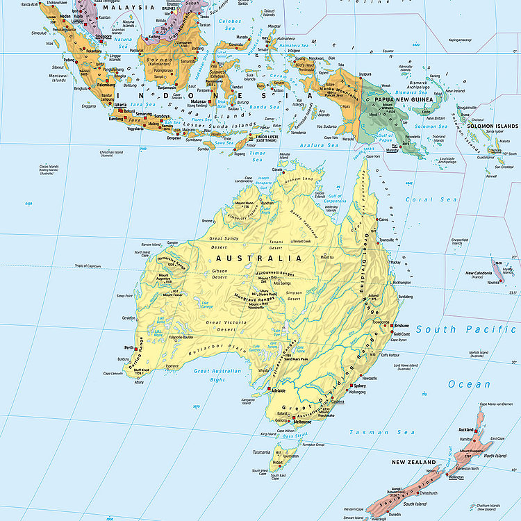 Political Map Of The World Home Office Photo Wallpaper Komar