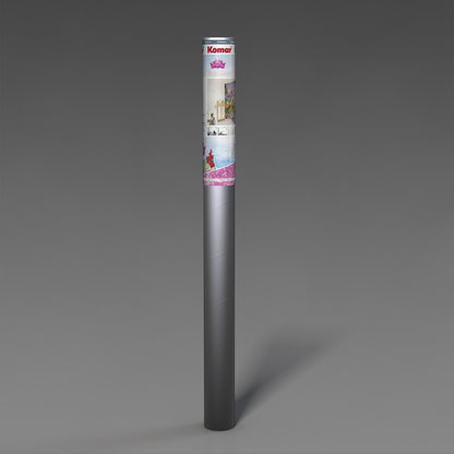 Roll of paper with a visible brand label on a gray background