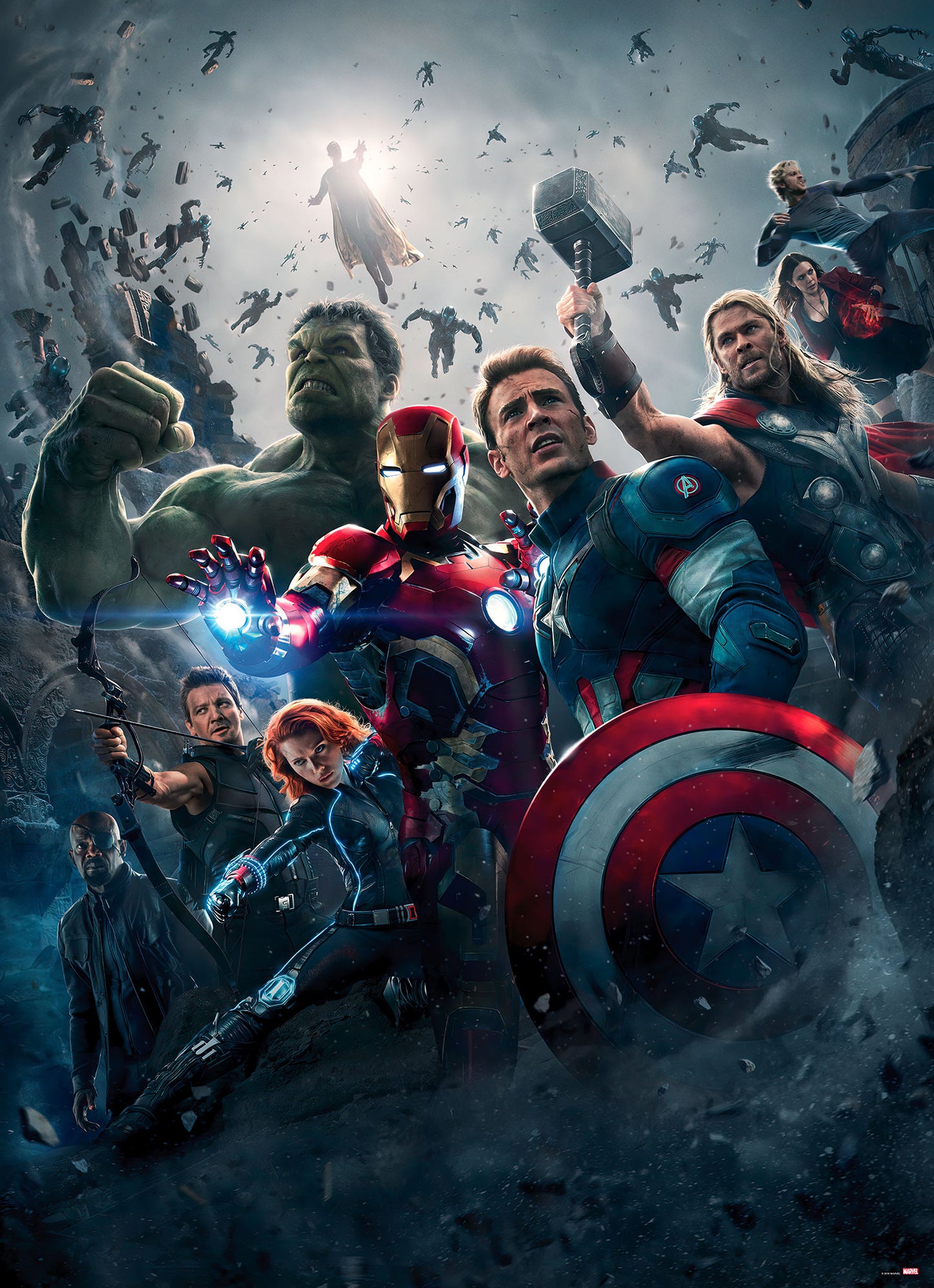 Avengers Age of Ultron Marvel Photo Wallpaper (W x H) 184cm x 254cm (72" x 100")