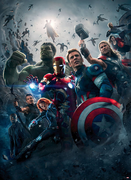 Avengers Age of Ultron Marvel Photo Wallpaper (W x H) 184cm x 254cm (72" x 100")