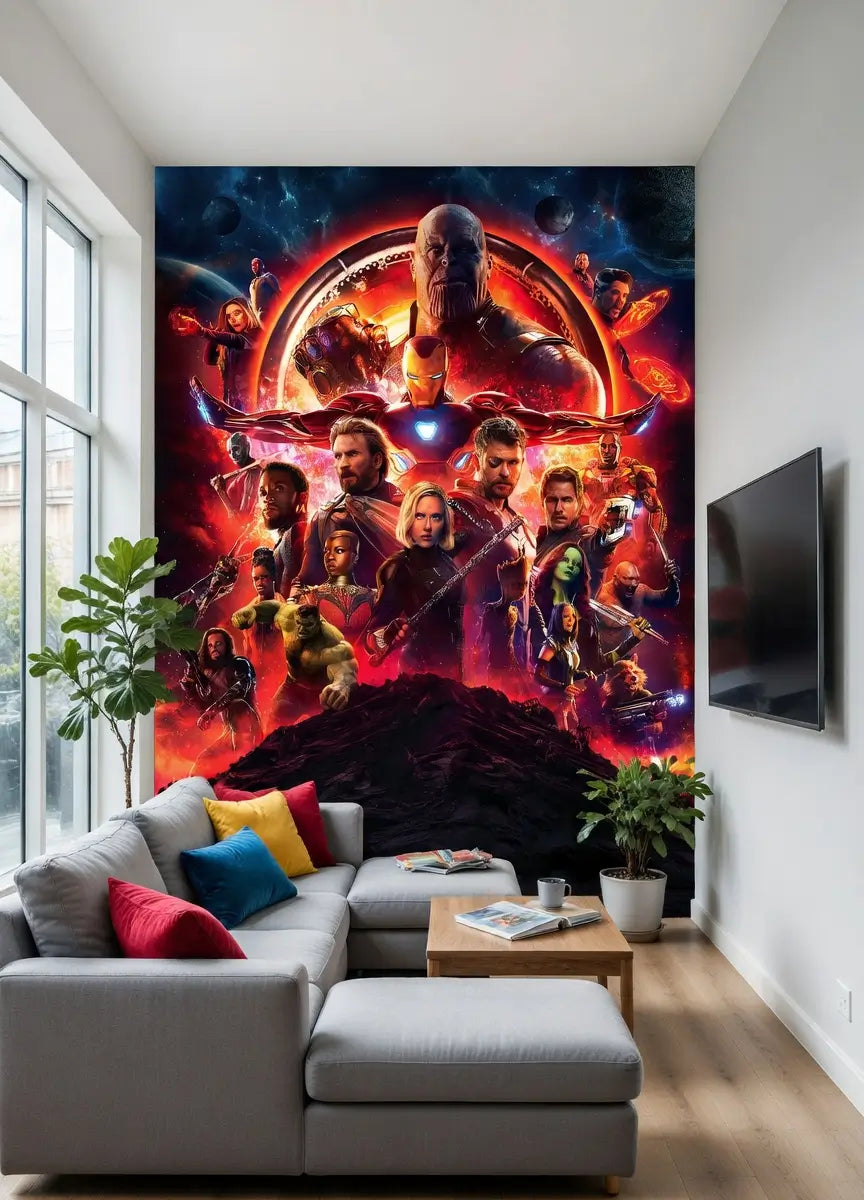 Avengers Infinity War Photo Wallpaper (W x H) 184cm x 254cm (72" x 100")