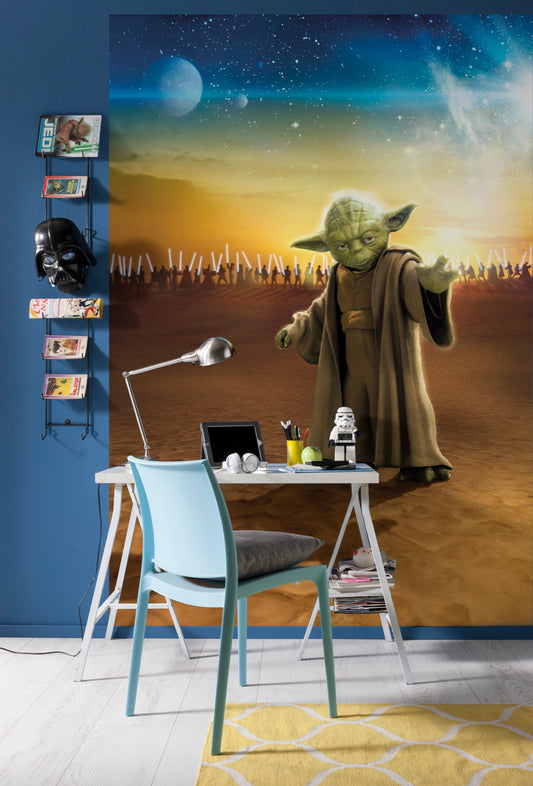 Star Wars Master Yoda  character Non-Woven Wallpaper Mural 200 cm x 250 cm (78" x 98")