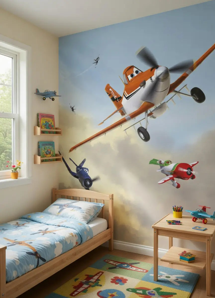 Disney Planes Children Bedroom Photo Wallpaper 