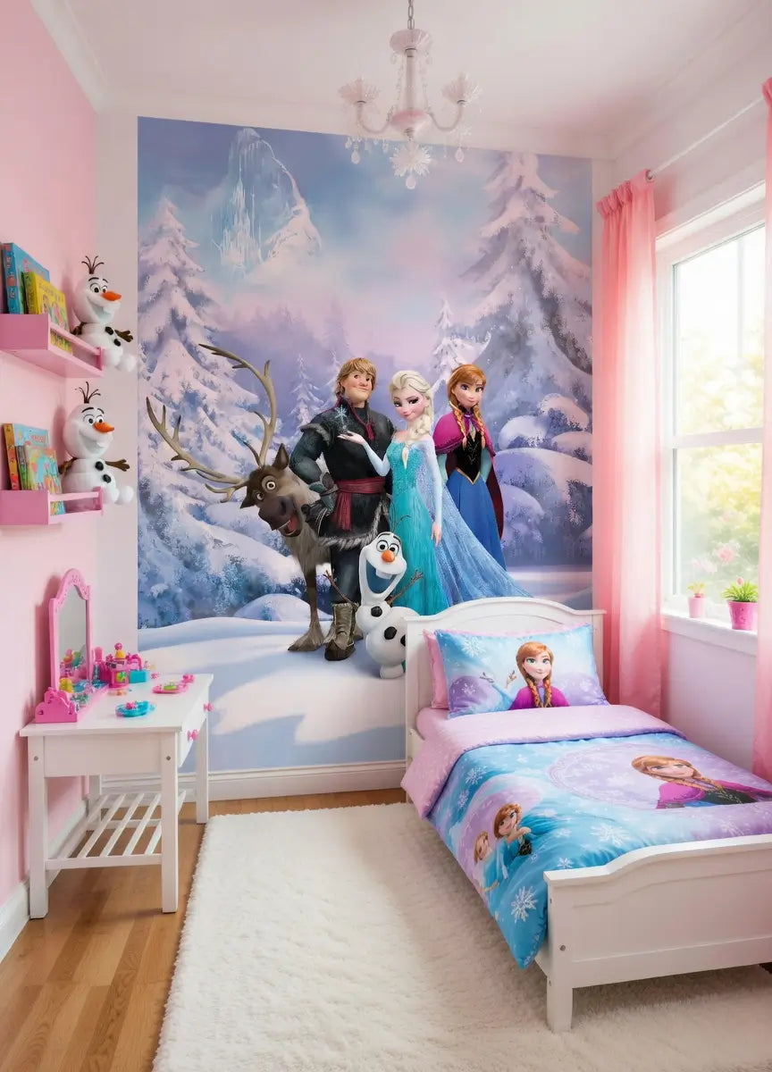 Children's room Frozen-themed wall mural photo wallpaper