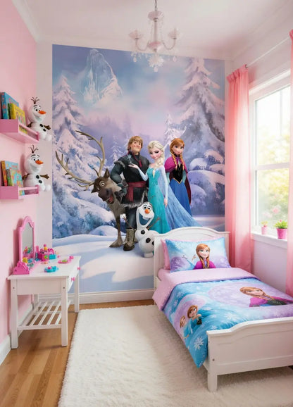 Children's room Frozen-themed wall mural photo wallpaper