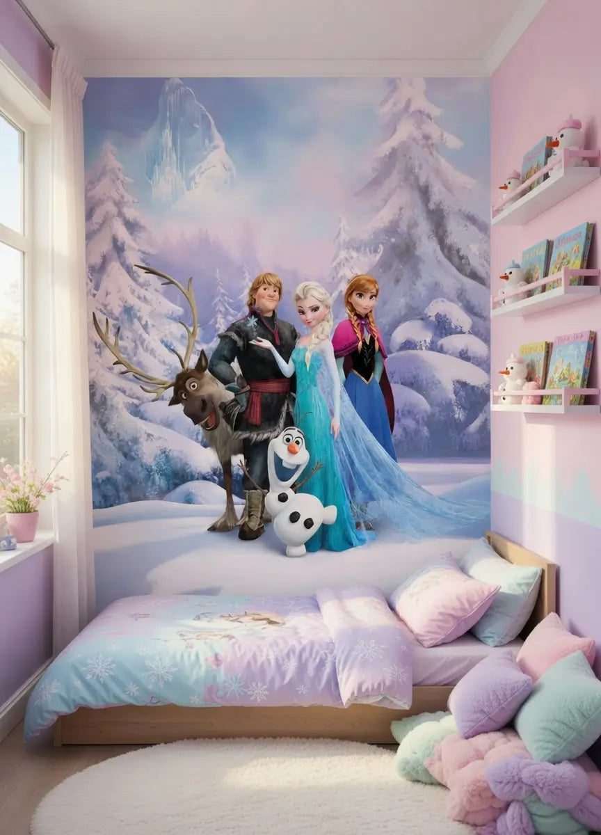 Children's room Frozen-themed wall mural photo wallpaper