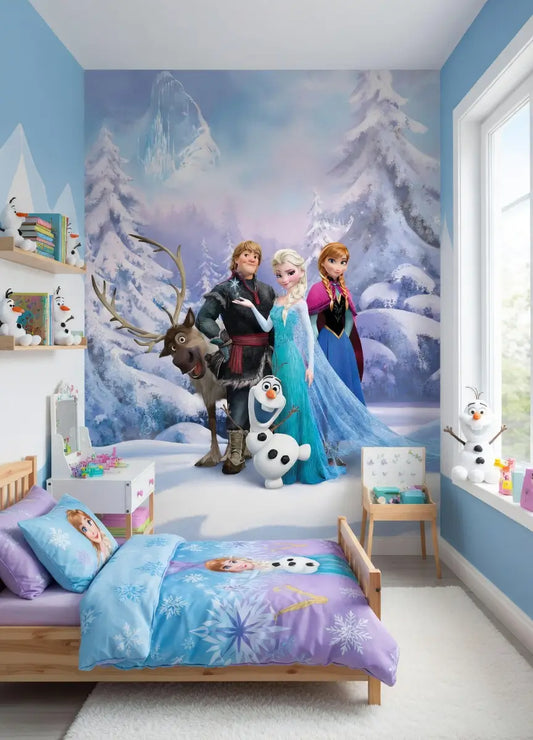 Children's room Frozen-themed wall mural photo wallpaper