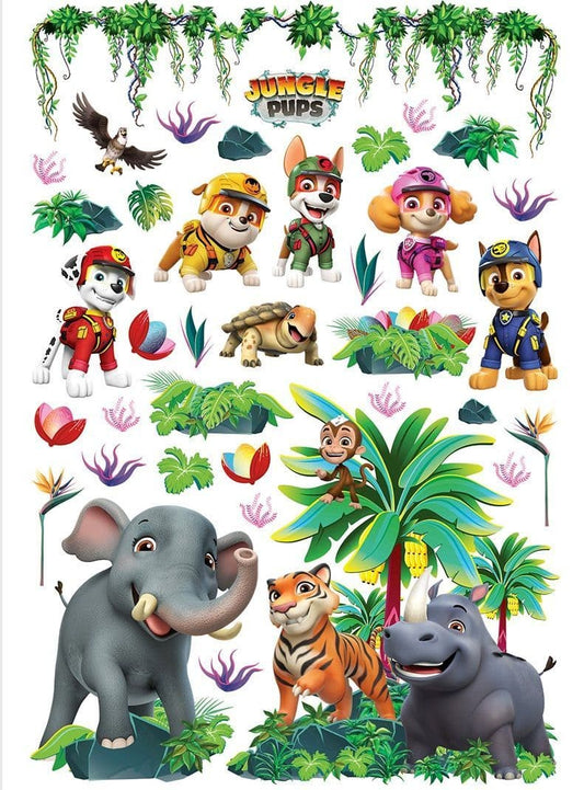Paw Patrol Puppies in the Jungle Wall Stickers PAW Patrol