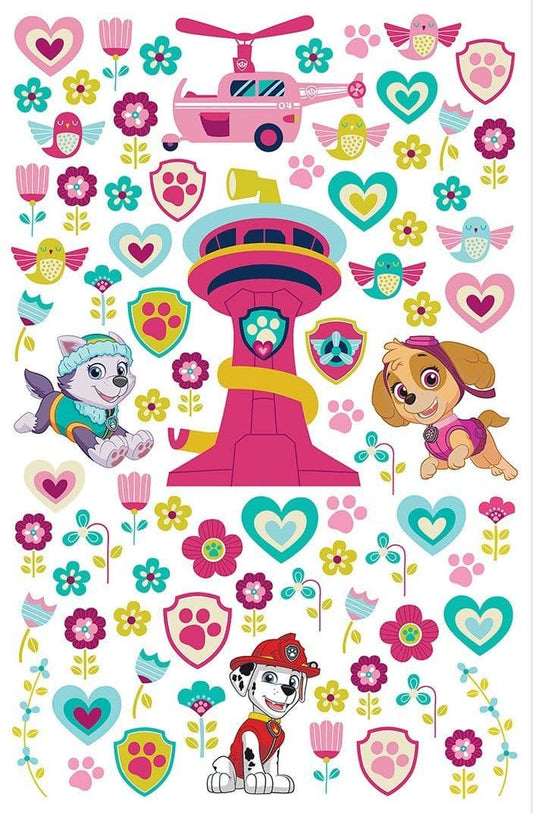 Paw Patrol Girly Bedroom Decals Set Wall Stickers PAW Patrol