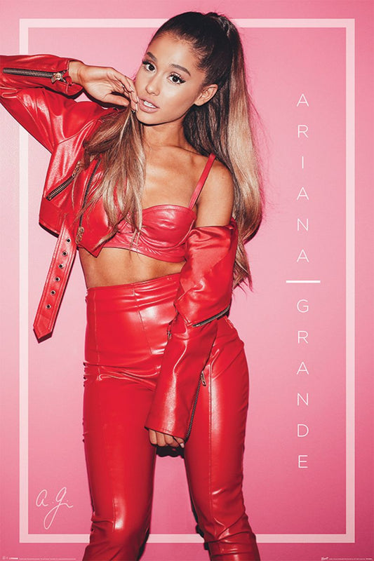 Ariana Grande Red Poster 