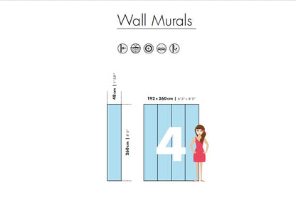Curious Cat Animal Wallpaper Mural  (W x H) 192 cm x 260 cm (75" x 102")