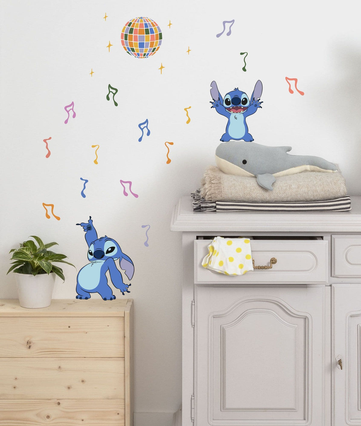 Disney Stitch Music 23 Piece Set Wall Stickers Disney