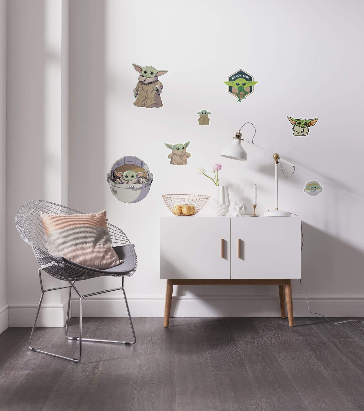 The Child Sluster Mandalorian Baby Yoda Wall Stickers Star Wars