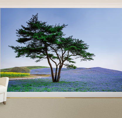 Lonely tree photo wallpaper dining room