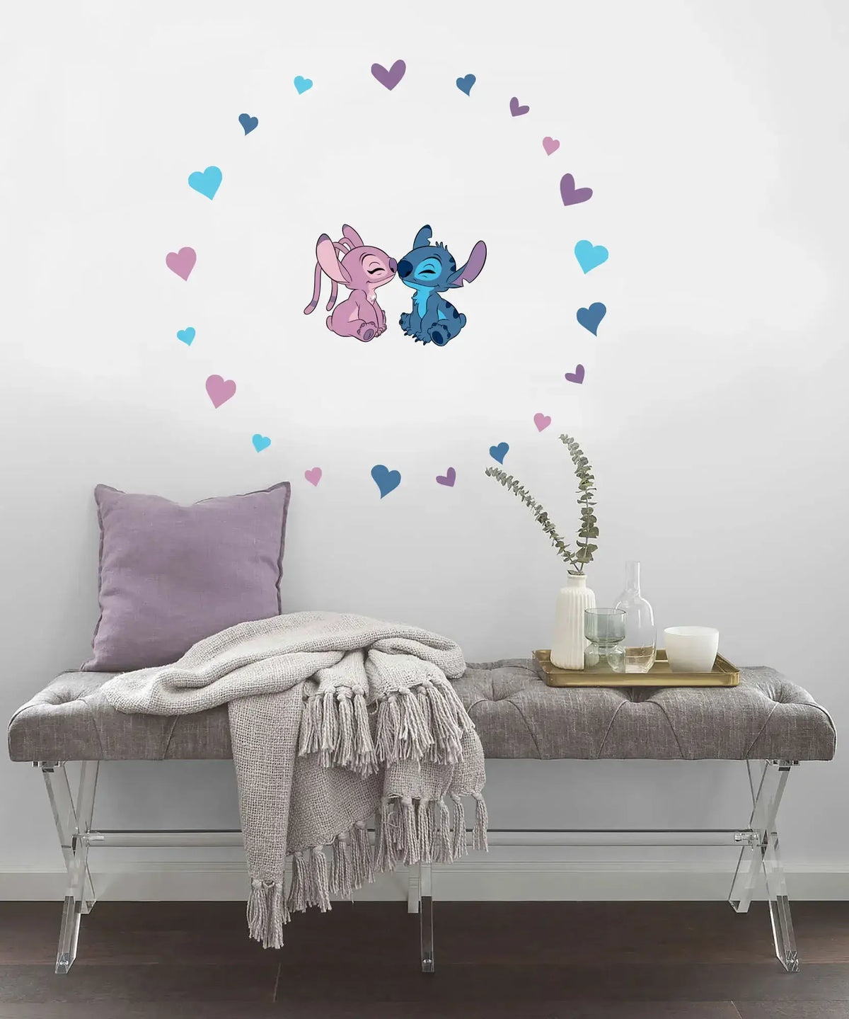 Disney Stitch and Angel Cutie Wall Stickers Disney